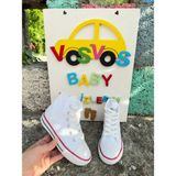 VOSVOSBABY Beyaz Bot Keten Sneaker - 001 - Beyaz