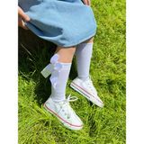 VOSVOSBABY Beyaz Keten Sneaker Erkek Çocuklar İçin Poliüretan Tabanlı Günlük Ayakkabı - Koyu Beyaz
