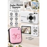 Vothoon 4K Figürlü Çantalı Dijital Video Kamera 44MP 16X Zoom Işıklı Kart Dijital Fotoğraf Makinesi 64gb Haf