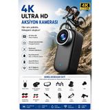 Vothoon 4K Ultra HD Mini WIFI Aksiyon Kamerası Taşınabilir Vücut Kamerası 1.47'HD Ekranlı Giyilebilir Video