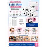 Vothoon Çocuk Fotoğraf Makinesi Yedek Termal Baskı Kağıdı (6'lı Rulo) – 57x25mm