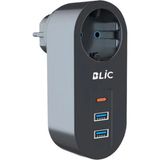 Vothoon Ftr-07 2xusb 1xtypec Termal Akım Korumalı Isıya Dayanıklı Tekli Priz - Siyah
