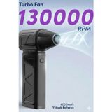 Vothoon Mini Turbo Fan 130.000 RPM Şarjlı 8000 Mah Batarya Taşınabilir Elektrikli Hava Üfleyici Kompresörü