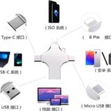 Vothoon Otg 4in1 Cep Telefonu Çok Fonksiyonlu USB Flash Bellek 64 GB Type-C, Micro Sd ve Kart Okuyucu