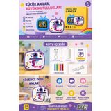 Vothoon Unicorm Tasarımlı Anında Baskılı Çocuk Fotoğraf Makinesi 1080P Dijital Çocuk Kamerası - Mor