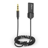 Voultage Bluetooth 5.4 Kablosuz 3.5 mm AUX Ses Alıcısı Adaptörü – USB Güçlü, Metal Gövde, Dahili Mikrofon, Eller Serbest