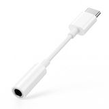 Voultage Usb-C To 3.5mm Jak Kulaklık Adaptörü - Dijital Dönüştürücü - Tüm Cihazlarla Uyumlu - Beyaz - Kompakt Tasarım - Yüksek Kaliteli Ses - Taşınabilir