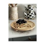 Vovo Concept Ayaklı Bambu Sunum Tahtası 28 cm Çapında - standart