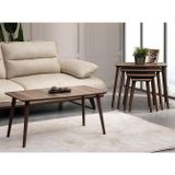 Vovvahome Vega 4'lü Mdf Ahşap Zigon Sehpa Ve Orta Sehpa Seti - Ceviz