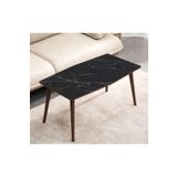 Vovvahome Vega Mdf Ahşap Orta Sehpa - Siyah Mermer Desenli