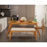 Vowtukey Touch Iskandinav Mutfak&salon Masa Sandalye TAKIMI(2S1M1B) - 80*145