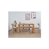 VOWTURKEY Cheri Minimal Sandalye Masif Masa Takımı(4 sandalye 1 masa 80*140)