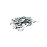 VOX 5mmx12mm Oval Gümüş Renk Pleksi Yapışkanlı Mozaik Ayna 100 Adet