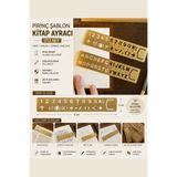 Vox Art 2'li Gold Kitap Ayracı ve Çizim Şablon Seti (Harf ve Rakam)