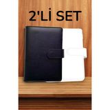 Vox Art 2'li Organizer (Ajanda) Not Defteri, 13*19 Cm, 80 Yaprak (90GR) - Siyah