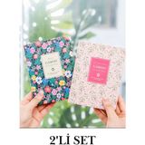 Vox Art 2'li Set Haftalık Planlayıcı Journal Not Defteri, 13*19CM 192 SAYFA-80GR Sert Kapak - Renkli