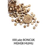 Vox Art Boncuk Mühür Mumu 100 Adet Metalik Bronz