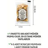 Vox Art Boncuk Mühür Mumu 100 Adet Pembe&yeşil