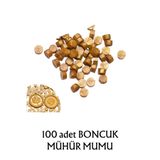 Vox Art Boncuk Mühür Mumu 100 Adet Sarı Gold