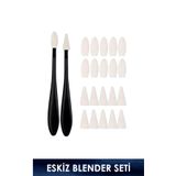 Vox Art Eskiz Blender Seti - Sünger Spatula Seti / 2 Spatul 20 Sünger