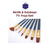 Vox Art Fırça Seti - 7'li Suluboya -Akrilik Boya Fırça Seti