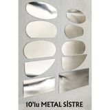Vox Art Metal Çelik Sistre Seti 10 Parça (Seramik,Kil, Modelaj Şekillendirme İçin)