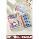 Vox Art Monet Pastel Highlighter Kalem Seti 4'lü - Pembe - Pastel Fosforlu Kalem