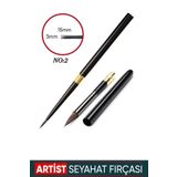 Vox Art No: 2 Seyahat Tipi Yuvarlak Uç Sulu Boya Fırçası