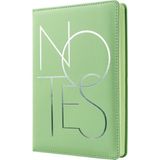 Vox Art Notes Minimalist Soft Pu Deri Not Defteri 14*21CM, 100GR Çizgili 192 Sayfa - Yeşil