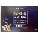 Vox Art Suluboya Sketch Defter A3 315GR 12 Yaprak Renkli - Karışık-Çok Renkli - standart