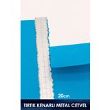 Vox Art Tırtık Kenarlı Metal Cetvel - 20cm, (Journal Vintage için)