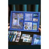Vox Art Van Gogh - Monet - Journal Defter Hediye Seti - 13x18 - Mavi - Defter Seti