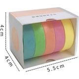 Vox Art Washi Dekor Bant Seti - 5'li Mix Renkler - 5x4,5 cm - Karışık-Çok Renkli - 5'li Washi Tape