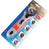 Vox Art Yuvarlak Bıçaklı Kumaş Deri Kağıt Rulet Kesici 45MM - maket bıçağı