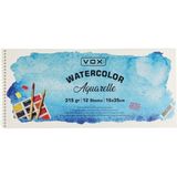 Vox Suluboya Aquarell Resim Defteri 16X35CM 315 gr 12 Sayfa - Karışık-Çok Renkli - standart