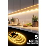 Voxify 5 Metre Mutfak Tezgah Altı Led Aydınlatma Adaptörlü Tak Çalıştır Yüksek Şerit Led Gün Işığı