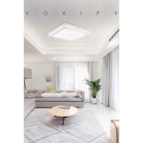 Voxify Kare Tavana Sıfır LED Plofenyer Avize Armatür Banyo Tuvalet Balkon LED Glop Armatürü Beyaz Işık - 6500K - Beyaz