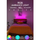 Voxify Uzaktan Kumandalı Çok Renkli RGB Led Lamba & Lambader Yatak Üstü - Tv Yanı - Oturma Odası , Ambiyans