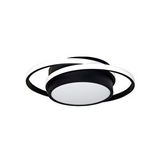 Voxlamp Birmingham Salto Plafonyer Led Avize 43x35cm 59 Watt Mat Siyah