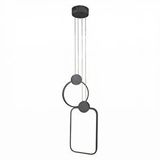Voxlamp Circled Sarkıt Led Avize 50*40cm 36 Watt Antrasit
