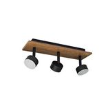 Voxlamp Led Avize Sarkıt Wood Ahşaplı 30x10cm 9 Watt Siyah Kenar, Ahşap Gövde, Siyah Spot