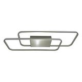 Voxlamp Oblong İkili Plafonyer Led Avize 110*40cm 79watt Gümüş