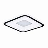 Voxlamp Plafonia Ortası Işıklı Kare Led Plafonyer 80x80 Cm 135 Watt Gri Kenar Beyaz Gövde