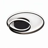 Voxlamp Salto Plafonyer Led Avize Ø50cm 58 Watt Mat Siyah