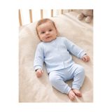 VOY KİDS Kız ve Erkek Bebekler İçin 3-6-9-12 Aylık Çıtçıtlı %100 Pamuk Yenidoğan Fitilli Alt Üst Pijama Takım