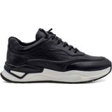 Voyager 1003 Erkek Deri Sneaker Ayakkabı - Siyah - 43