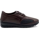 Voyager 8585 Kadın Deri Comfort Ayakkabı - Kahverengi - 40
