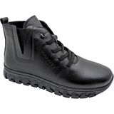 Voyager - 9830 | Kadın Ortopedik Deri Bot - Siyah - 40