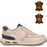 Voyager Ekru Hakiki Deri Erkek Sneaker Konforlu Hafızalı Taban Casual Ayakkabı M692 M