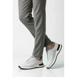 Voyager Erkek Beyaz Hakiki Deri Casual Ayakkabı Bağcıklı Rahat Konfor Tabanlı Sneaker M294 M